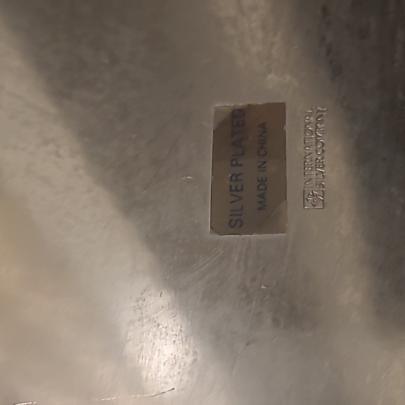 SILVER PLATED FOOTED INTERNTIONAL SILVER COMPANY LARGE OVAL SERVING TRAY - Picture 9 of 9